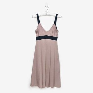 James Perse | Dresses | James Perse Jersey Rolled Cap Sleeves Double Layer  Slub Cotton Dress Size 3 | Poshmark